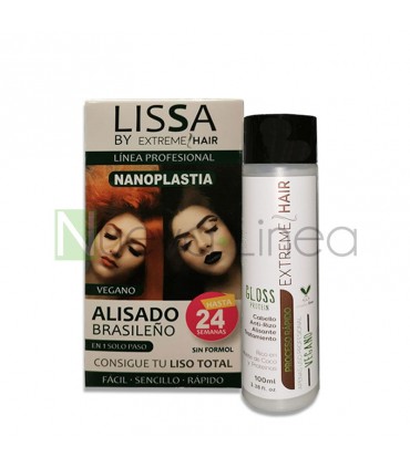 ALISADO BRASILEÑO NANOPLASTIA CABELLOS OSCUROS - LISSA - EXTREME HAIR