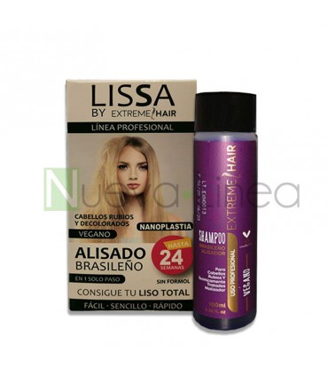 ALISADO BRASILEÑO - NANOPLASTIA - CABELLOS CLAROS - LISSA - EXTREME HAIR